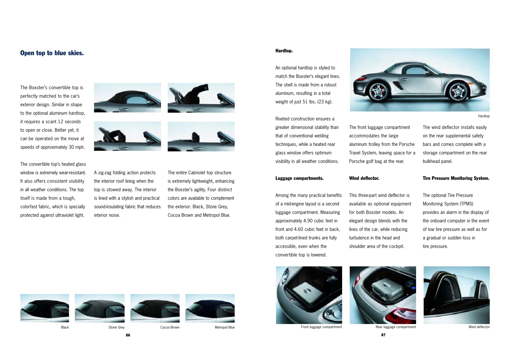 2007 Porsche Boxster Brochure Page 31